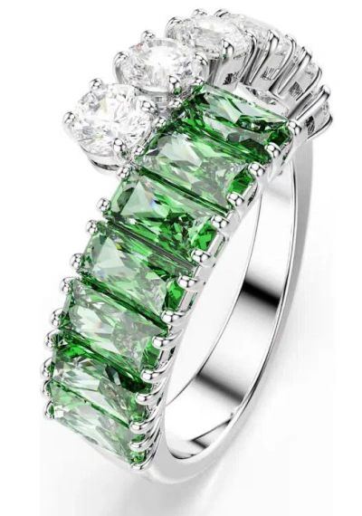 Swarovski Matrix Bypass Ring In Metallic