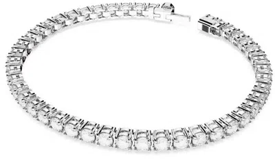 Swarovski Womens Silver Matrix Rhodium-plated And Zirconia Bracelet