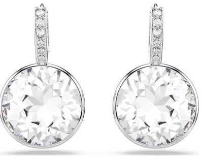 Swarovski Millenia Rhodium Plated Drop Earrings In Metallic