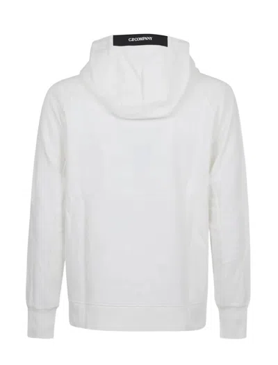 C.p. Company Sweatshirts Hooded Open In Diagonal Raised Fleece In Gray