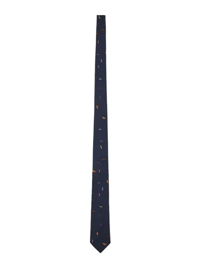 Paul Smith Men Tie Leaf Accessories In Blue