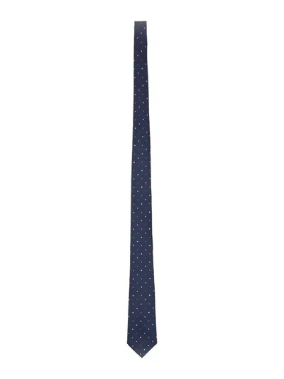 Paul Smith Polka-dot Satin Tie In Black