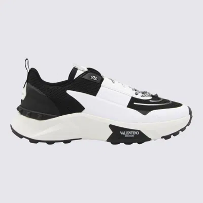 Valentino Garavani True Act Low Top Trainer In Mesh And Rubberised Fabric In Animal Print