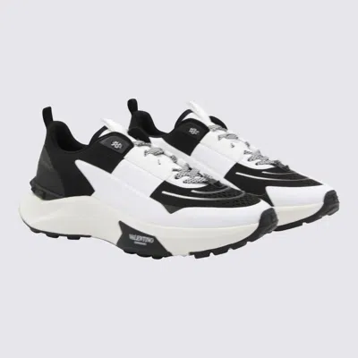 Valentino Garavani True Act Low Top Trainer In Mesh And Rubberised Fabric In Animal Print