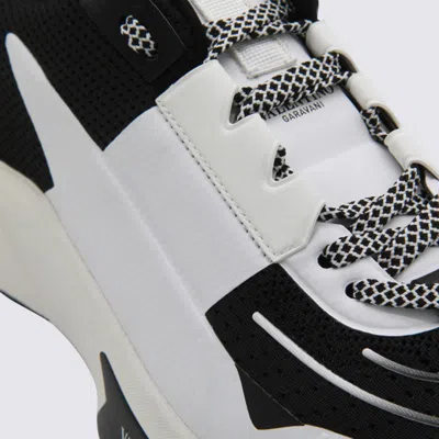 Valentino Garavani True Act Low Top Trainer In Mesh And Rubberised Fabric In Animal Print