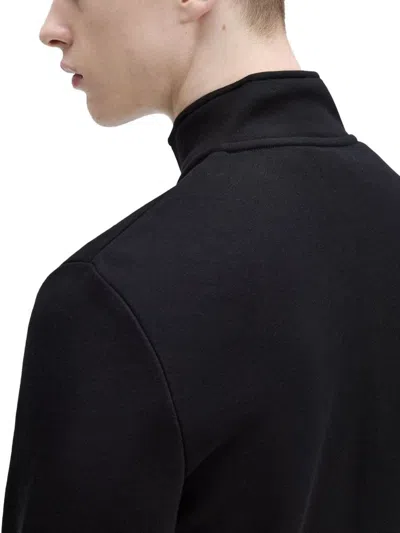 Fred Perry Half Zipper Sweatshirt In Blue
