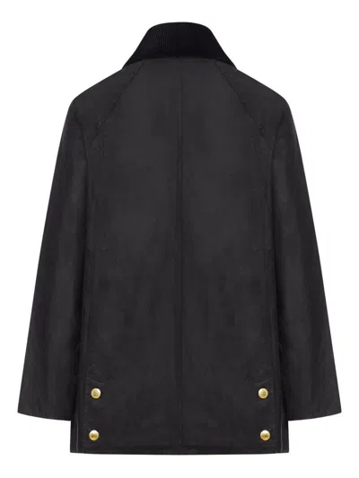 Barbour Waxed Cotton Jacket Corduroy Collar In Multi