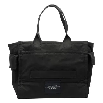 Marc Jacobs Black The Cargo Canvas Medium Tote In Black
