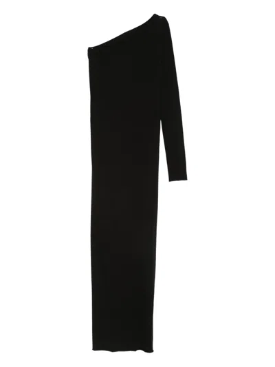 Rick Owens Drkshdw "ziggy" Dress In Black