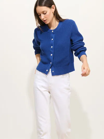 Alex Mill Greene St Cardigan In Cotton In Blue