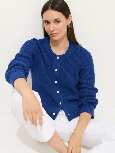 Alex Mill Greene St Cardigan In Cotton In Blue