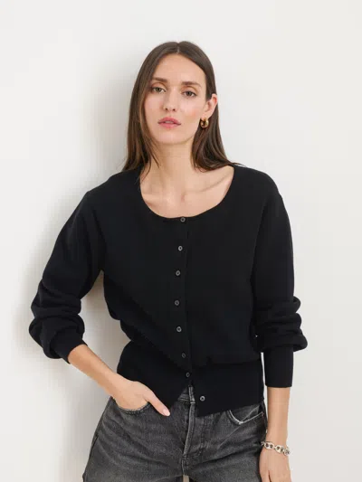 Alex Mill Louisa Cardigan In Cotton Cashmere In Black