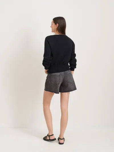 Alex Mill Louisa Cardigan In Cotton Cashmere In Black