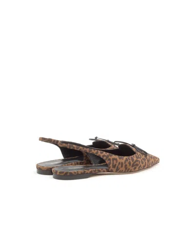Rupert Sanderson Quito Leopardino Suede In Brown