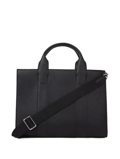 Karl Lagerfeld Medium Rue St-guillaume Logo Tote Bag In Black