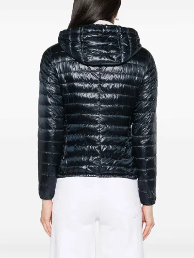 Herno Women's Nylon Short Down Jacket In Blue