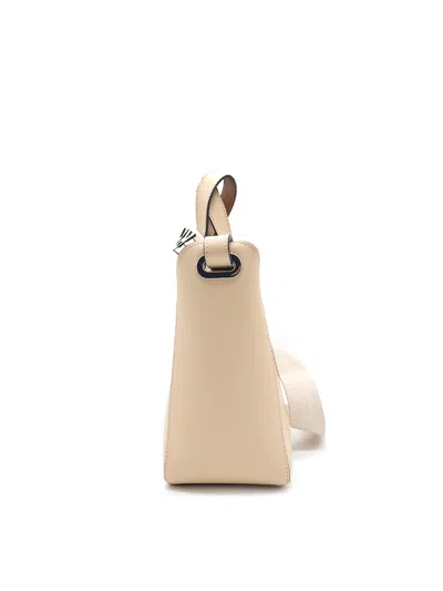 Karl Lagerfeld K/circle Perforated Small Tote Bag In Brown