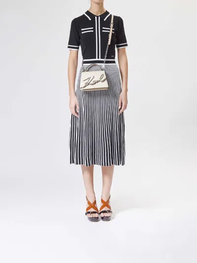 Karl Lagerfeld K/signature 20 Small Crossbody In Neutral