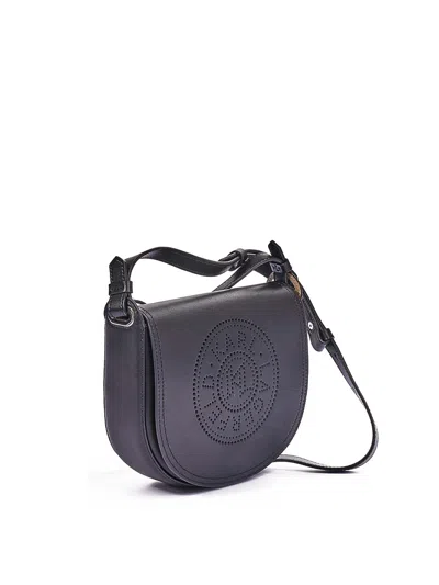 Karl Lagerfeld K/circle Saddle Scadated In Gray