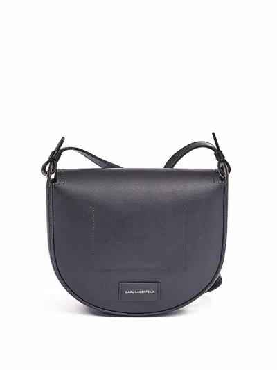 Karl Lagerfeld K/circle Saddle Scadated In Gray