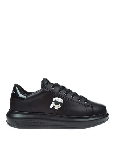 Karl Lagerfeld Black Logo Sneakers
