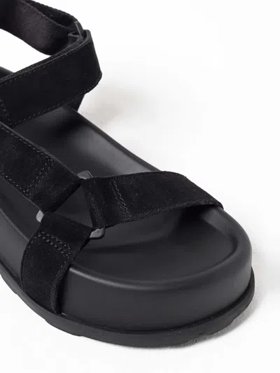 Moschino Sandal With Logo In Black