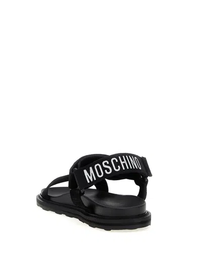 Moschino Sandals In Black