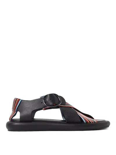 Paul Smith Sandal With Logo In Black
