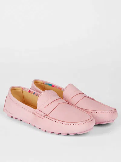 Paul Smith Embossed-logo Loafers In Pink