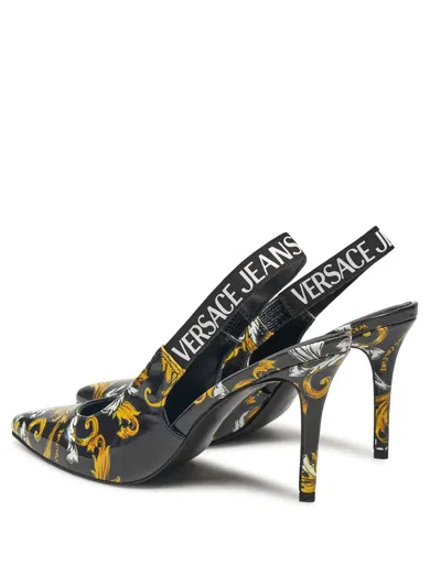 Versace Jeans Baroque Sling Back In Multi