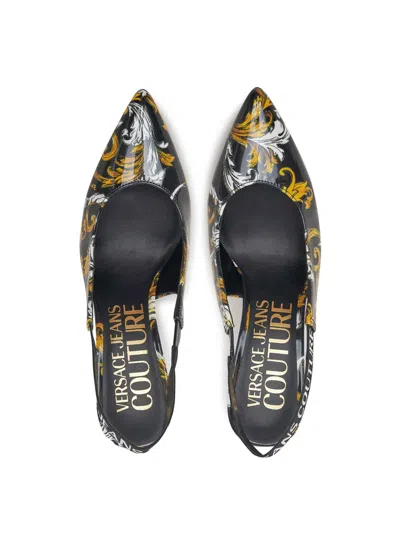 Versace Jeans Baroque Sling Back In Multi