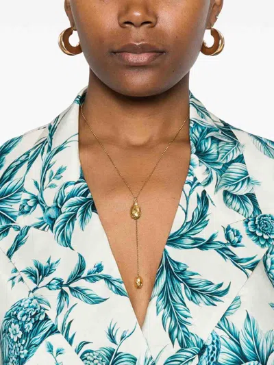 F.r.s For Restless Sleepers Printed Silk Shirt In Blue