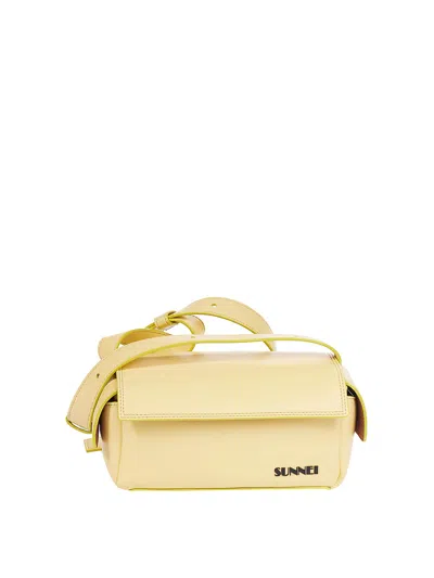Sunnei La Bauletto Small Vegan In Yellow
