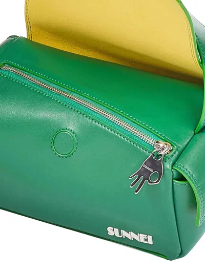 Sunnei La Bauletto Small Vegan In Green