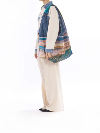 Sunnei Multitasking Printed Bag In Multi