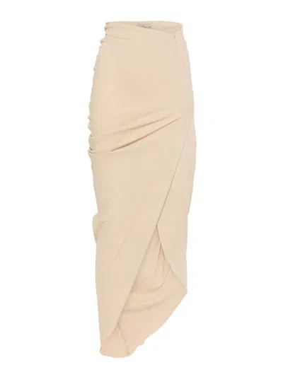 Cortana Mite Long Skirt In Nude