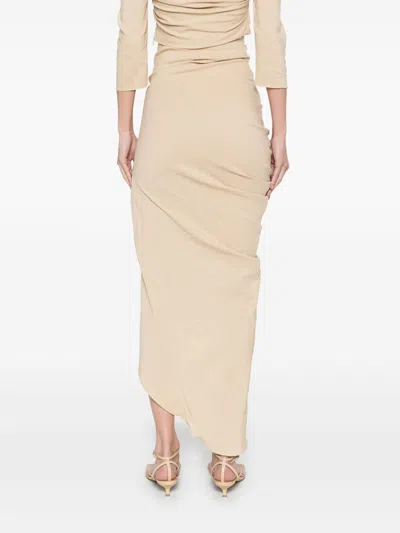 Cortana Mite Long Skirt In Nude
