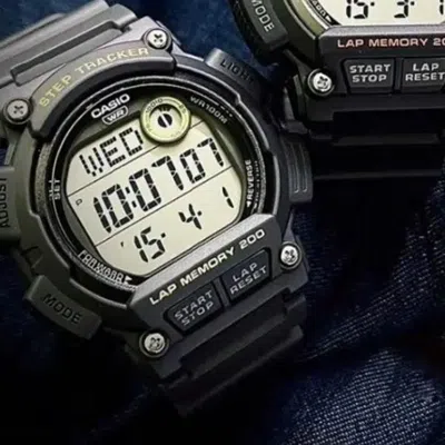 Casio G-shock Digital 'grey' In Black