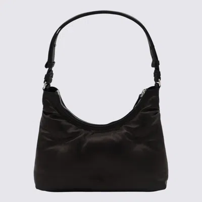 Maison Margiela Black Nappa Leather Small Glam Slam Hobo Shoulder Bag In Black