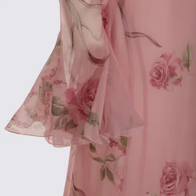Blumarine Pink Midi Dress In Pink