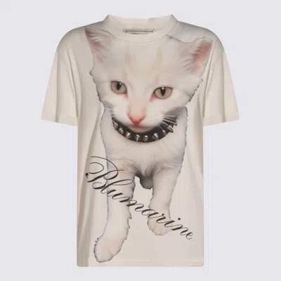Blumarine Cotton T Shirts In White