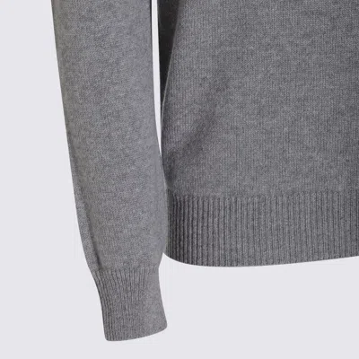 Malo Turtleneck Sweater With Ribbed Cuffs And Hem In Gray
