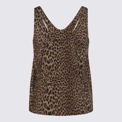 Zadig & Voltaire Tarysa Leopard Print Tank Top In Green