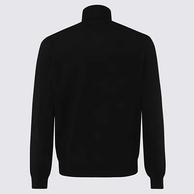 Malo Sweaters Blacks And Greys In Black