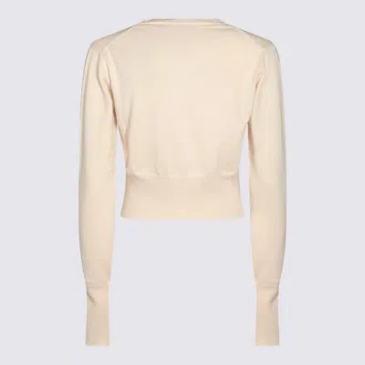Vivienne Westwood Off-white Bea Cropped Cardigan In White