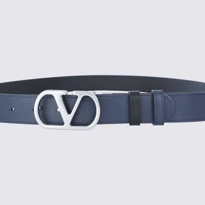 Valentino Garavani Vlogo Reversible Belt For Formal And Casual Occasions In Black