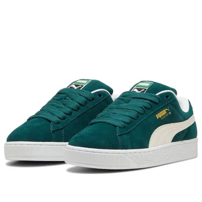 Puma Suede Xl Levels Sneakers In Green And White In Green