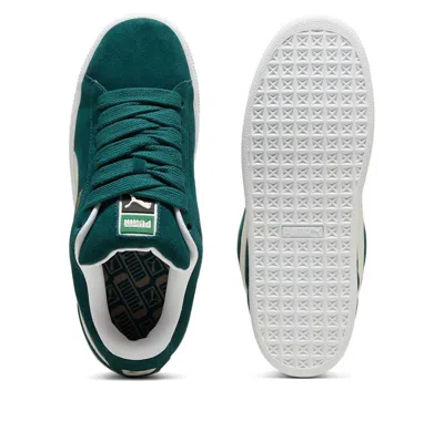Puma Suede Xl Levels Sneakers In Green And White In Green