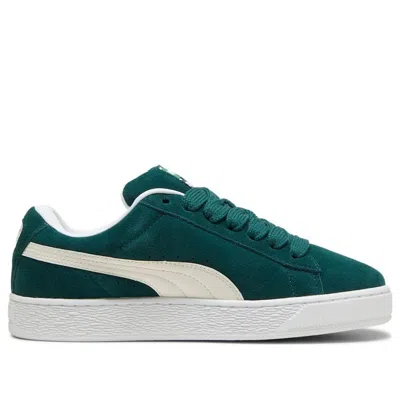 Puma Suede Xl Levels Sneakers In Green And White In Green