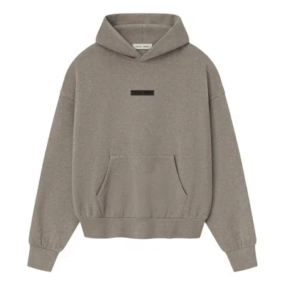 Essentials Brown Classic Fit Fleece Hoodie In Purple